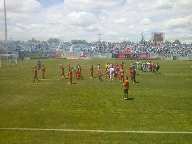 Final del partido, Leganés 1-0 Guijuelo 0. el Leganés a segunda ronda por primera vez en su historia